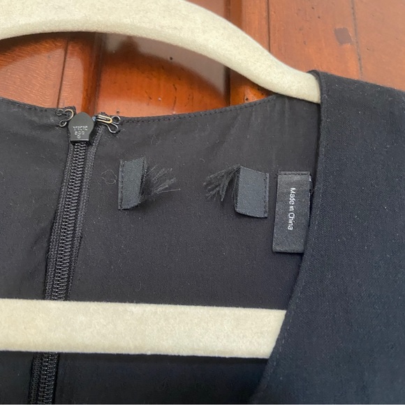 Theory Cotton Ruffle Maxi Dress in Black | Size 4 - Picture 10 of 10